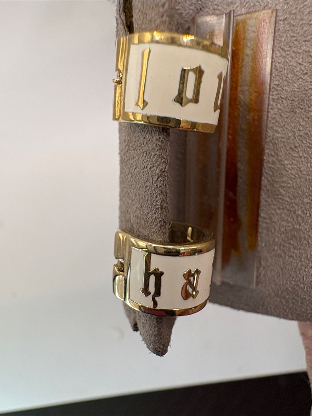Alexander McQueen Love/Hate Cuff Earrings